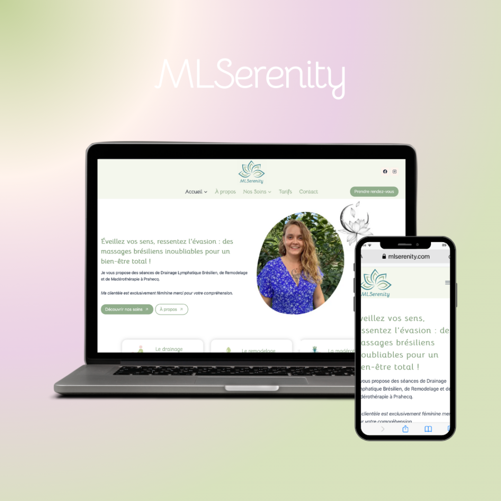 Mlserenity Mockup 2 Devices, Fabrik à Sites, Création de sites internet, sites web, webmaster, Niort Deux-Sèvres, Vendée, Charente maritime, 17, 79, 85, site web performant, sécurité web, sécurité internet, Marta Irico