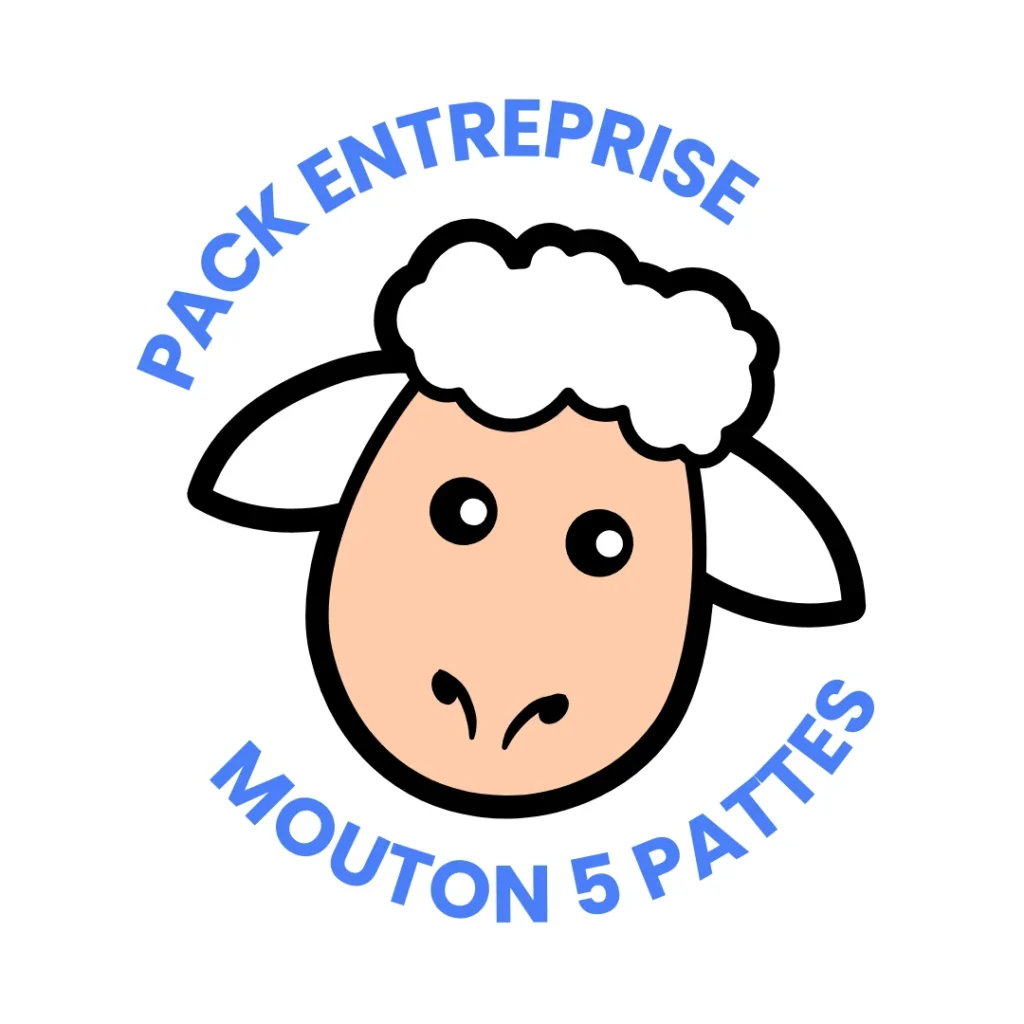 Icone pack entreprise mouton 5 pattes